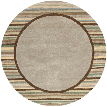 Safavieh Martha Stewart Tufted & Hand Loomed Round RugTadpole Green 8 x 8 ft. MSR4715A-8R